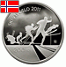 Dvě stříbrné mince z Norska