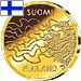 Zlatá a stříbrná euromince z Finska