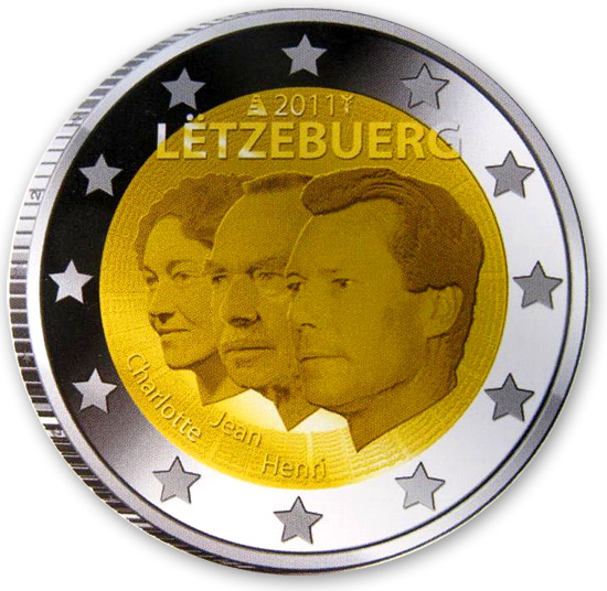 Jean de Luxembourg 2011 2 euro coin