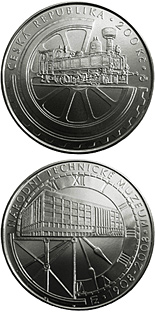 200 koruna coin 100th anniversary of foundation of the National Technical Museum | Czech Republic 2008