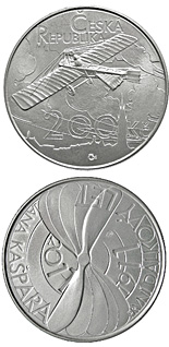 200 koruna coin 100th anniversary of the first long-distance flight by Jan Kašpar | Czech Republic 2011