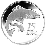 15 euro coin The Salmon | Ireland 2011