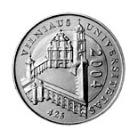 1 litas coin 425th anniversary of Vilnius University | Lithuania 2004