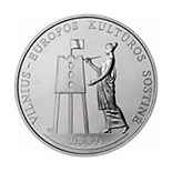 1 litas coin European Capital of Culture 2009 | Lithuania 2009