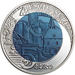 Castle of Esch-Sur-Sure Luxembourg 5 euro commemorative coin Fauna and Flora in Luxembourg