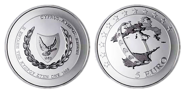 Cyprus commemorative euro coin 2008