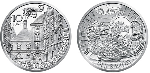 Rakousko pamětní mince: Basilisk of Vienna