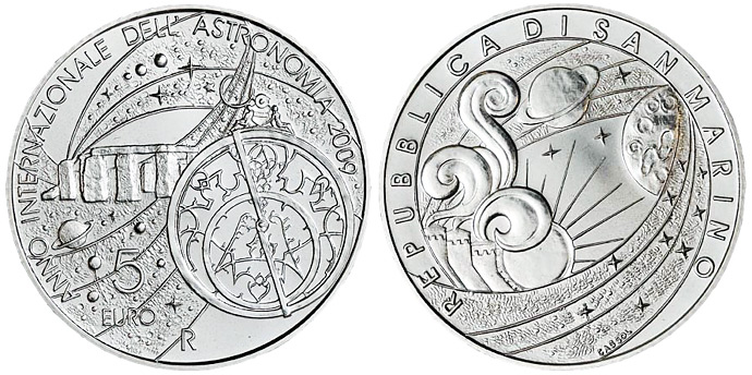San Marino pamětní euro mince 2009