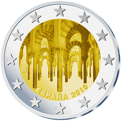 Spain 2 euro 2010 comemmerative coin Centro histórico de Córdoba