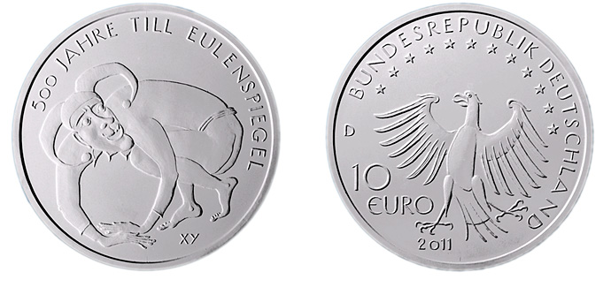 500 Jahre Till Eulenspiegel 10 euro 2011