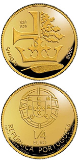 0.25 euro coin D. Dunis | Portugal 2008
