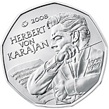 5 euro coin 100th Birthday of Herbert von Karajan | Austria 2008