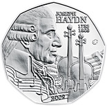 5 euro coin 200th Anniversiary of the Death of Joseph Haydn | Austria 2009