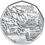 5 euro coin 75 years Grossglockner Alpine Road | Austria 2010