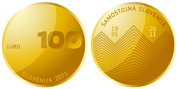100 € - 20 let osamosvojitve Slovenije - 2011