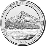 25 cents coin Mt. Hood National Forest, OR  | USA 2010